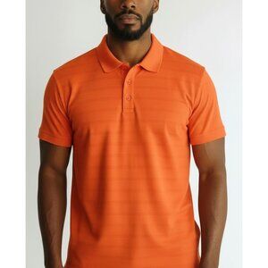 Old Navy Active Mens Core Polo Shirt XL Orange Short Sleeve Collared Lightweight